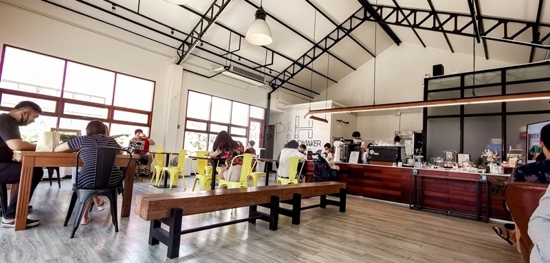 Handmaker Coffee & co. แฮนด์เมกเกอร์ คอฟฟี่ แอนด์ โค ร้านกาแฟสุดฮิปนนทบุรี ใกล้ราชพฤกษ์ สะพานเจษฎามหาบดินทร์ กาแฟดริป กาแฟไนโตร
