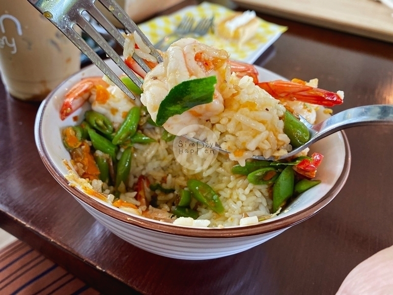 ข้าวหน้าถั่วผัดกุ้ง Fam Eatery คาเฟ่ฝั่งธน ถ.กาญจนาภิเษก กาแฟ อาหาร ขนม